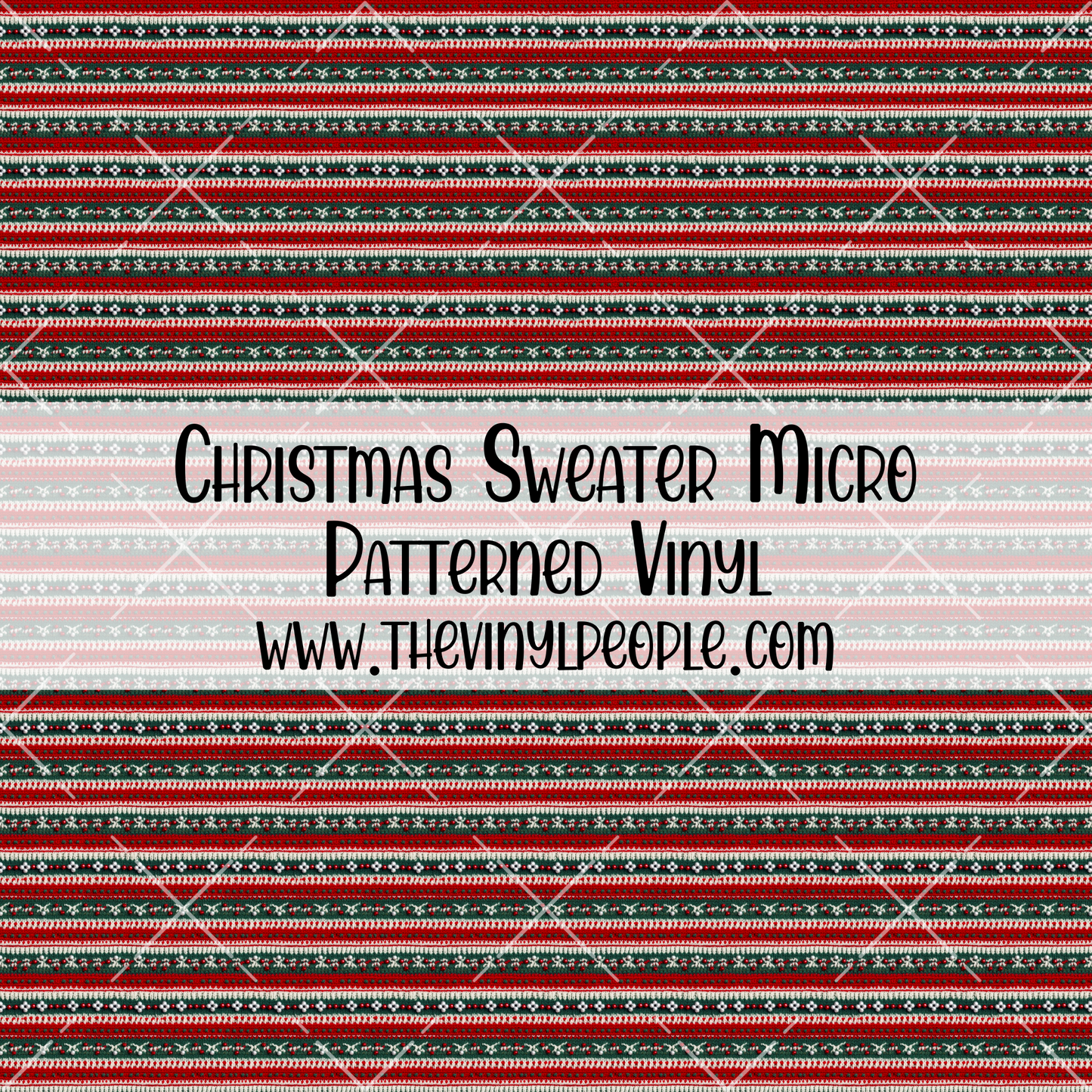 Christmas Sweater Patterned Vinyl