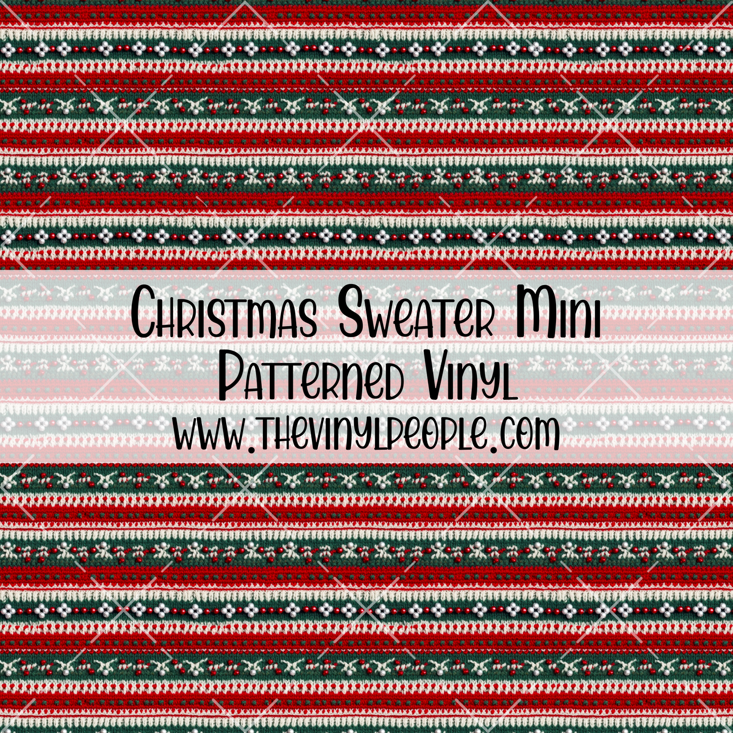 Christmas Sweater Patterned Vinyl