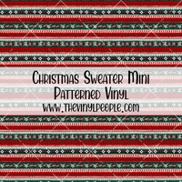 Christmas Sweater Patterned Vinyl