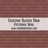 Christmas Sweater Patterned Vinyl