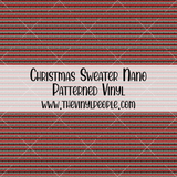 Christmas Sweater Patterned Vinyl