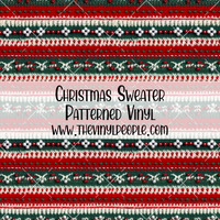 Christmas Sweater Patterned Vinyl