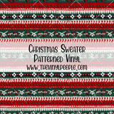Christmas Sweater Patterned Vinyl