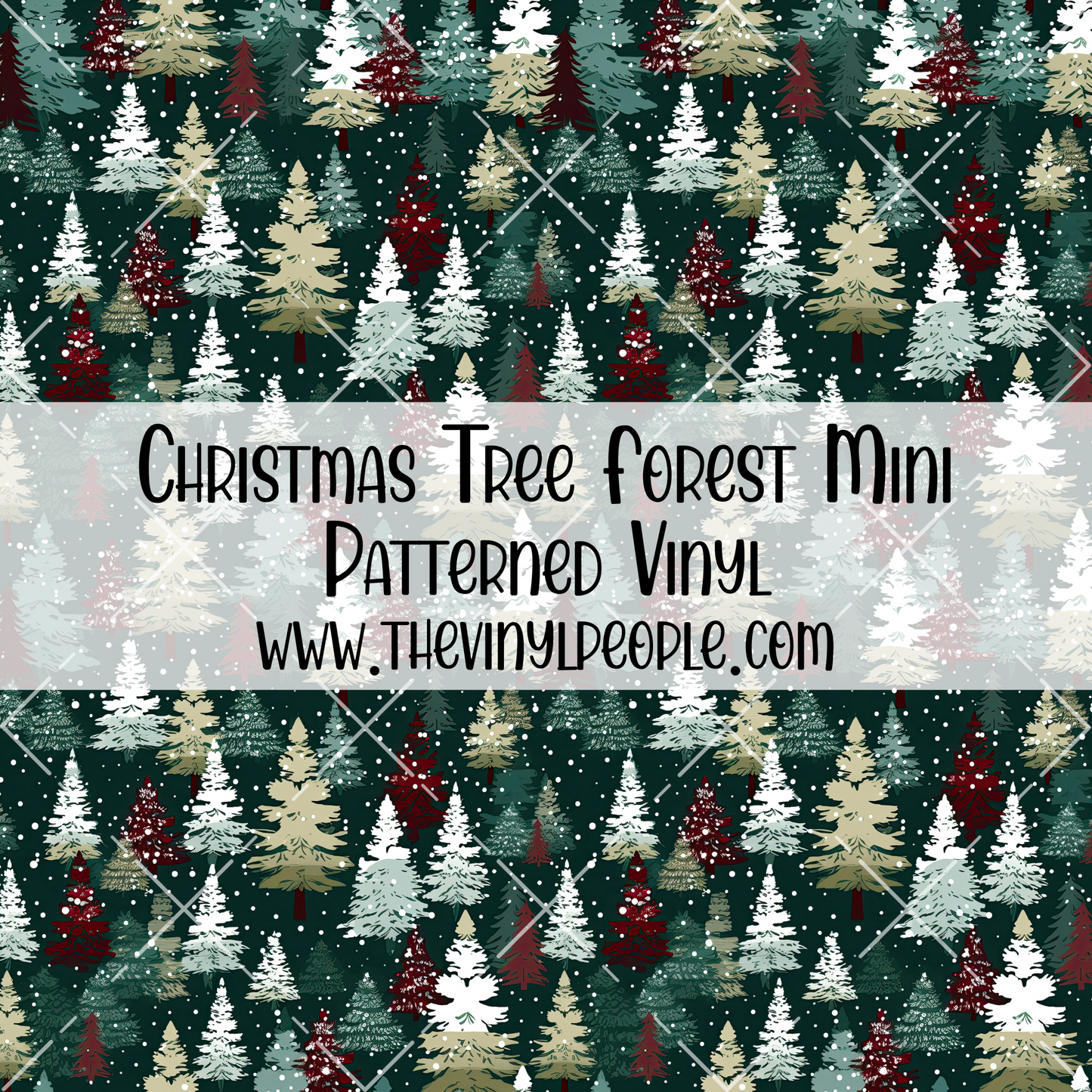 Christmas Tree Forest Patterned Vinyl