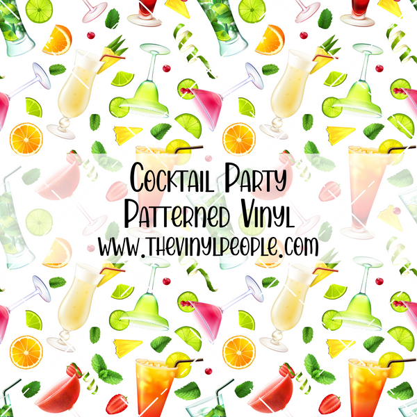 Cocktail Party Patterned Vinyl