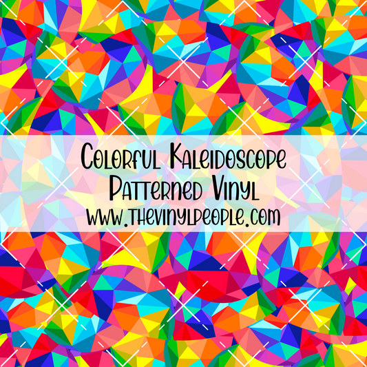 Colorful Kaleidoscope Patterned Vinyl