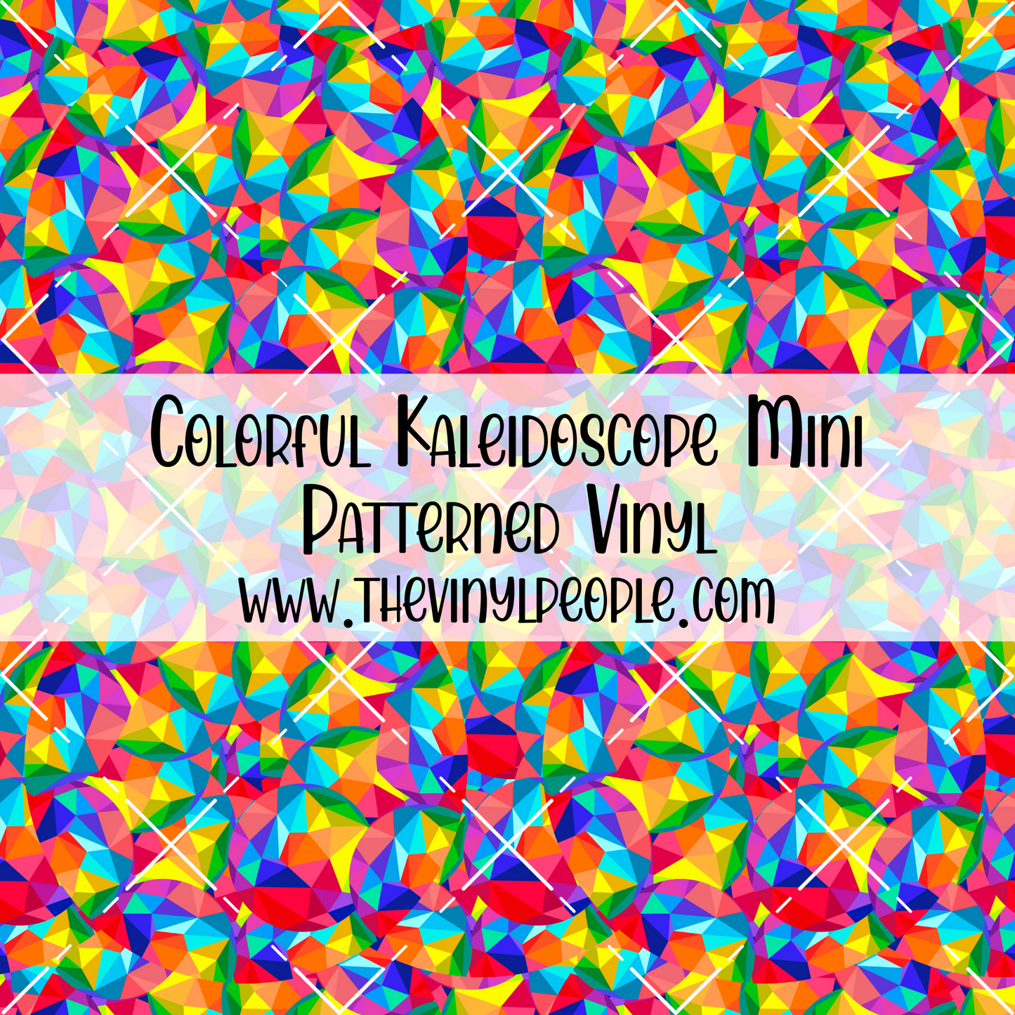 Colorful Kaleidoscope Patterned Vinyl