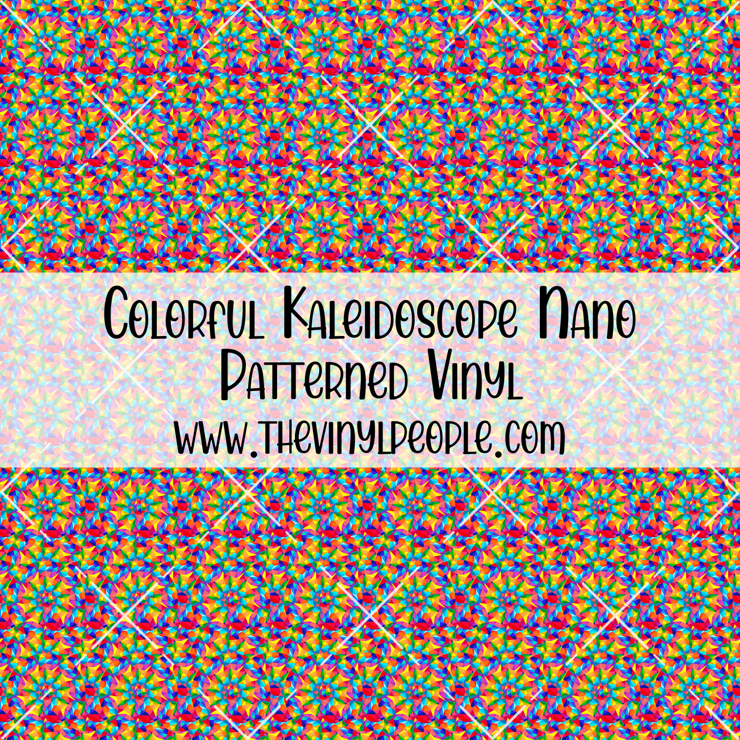 Colorful Kaleidoscope Patterned Vinyl