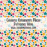 Colorful Ornaments Patterned Vinyl