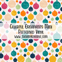 Colorful Ornaments Patterned Vinyl