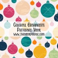 Colorful Ornaments Patterned Vinyl