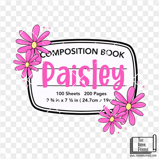 CUSTOM Composition Floral Vinyl Decal
