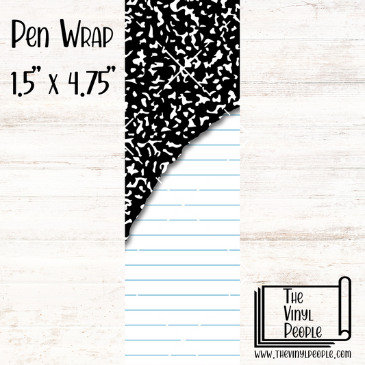 Composition Paper Pen Wrap