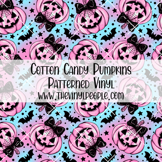 Cotton Candy Pumpkins Patterned Vinyl