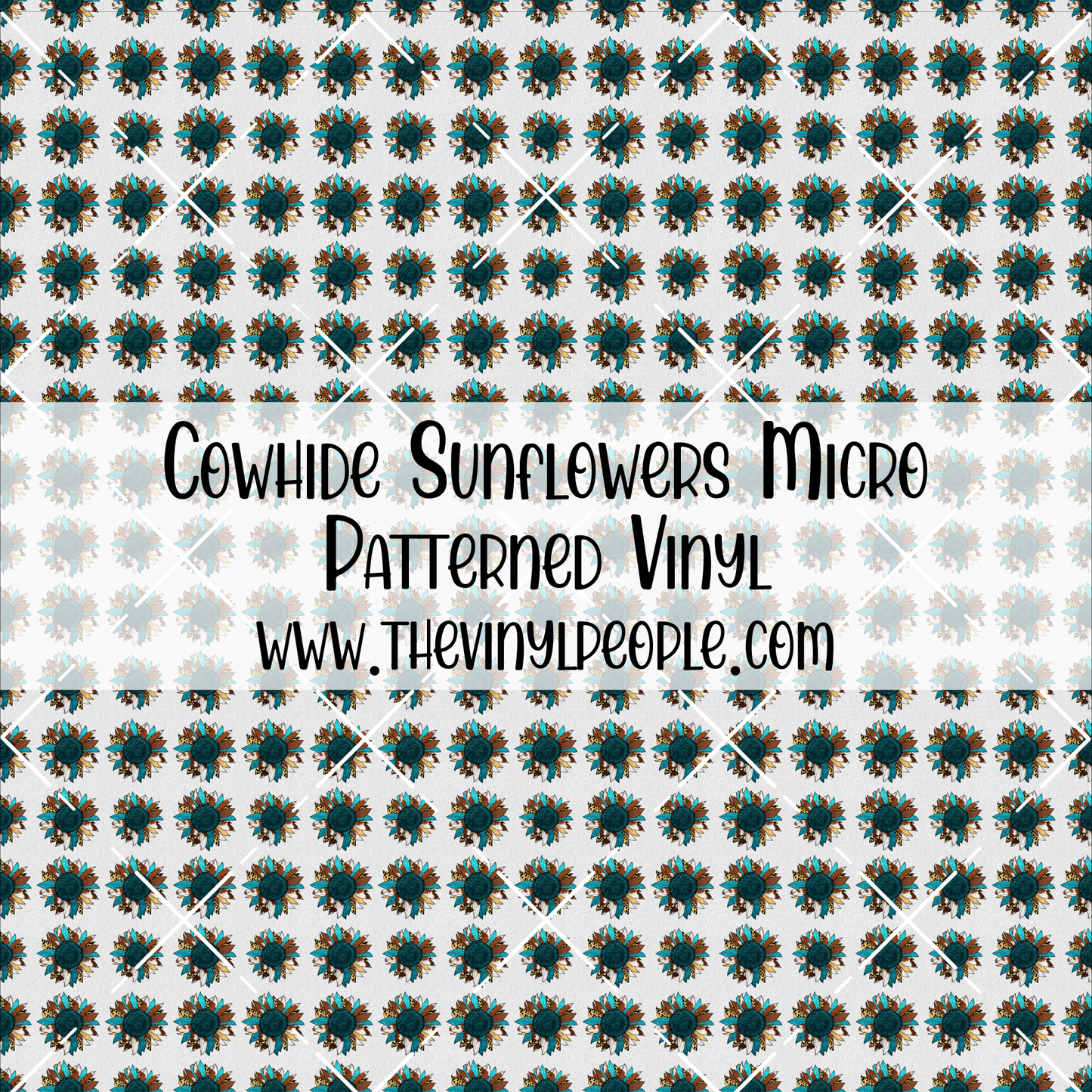 Cowhide Sunflowers Patterned Vinyl