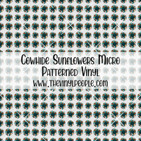 Cowhide Sunflowers Patterned Vinyl
