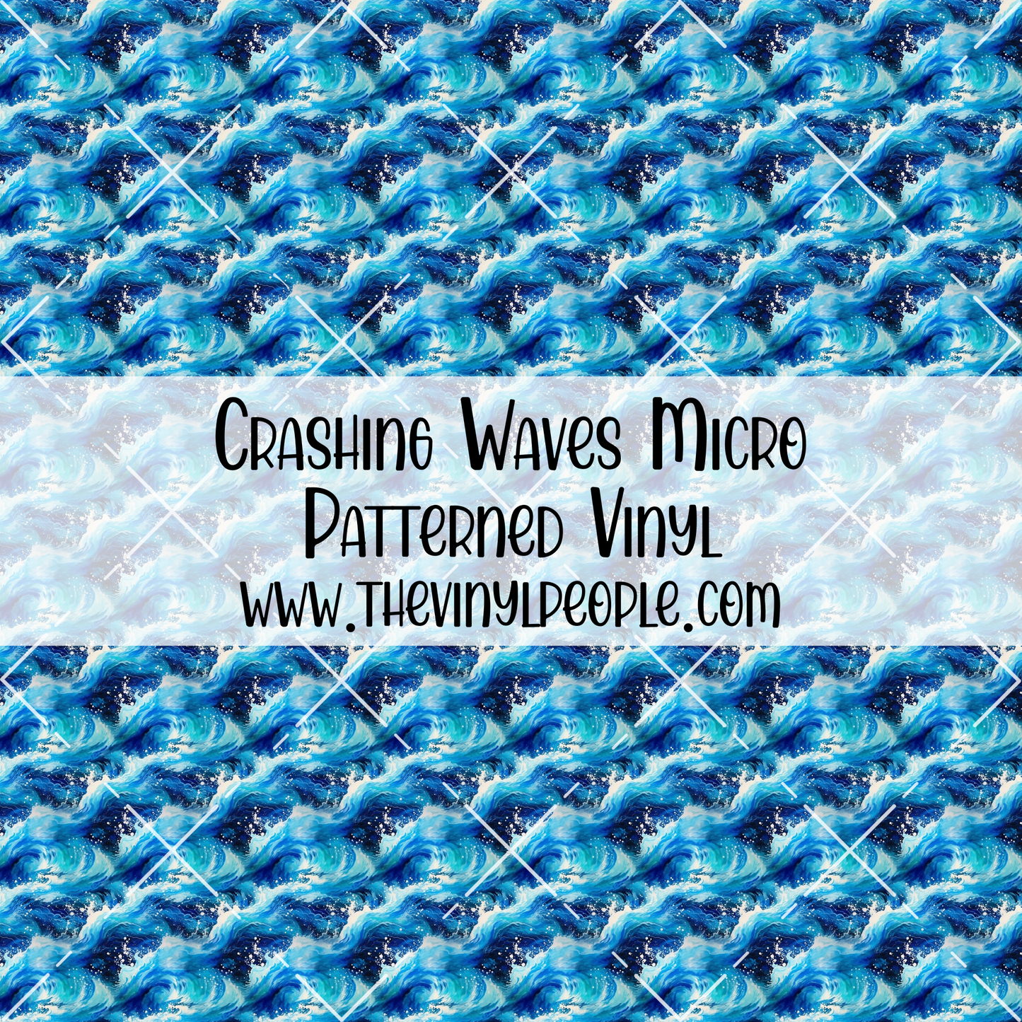 Crashing Waves Patterned Vinyl