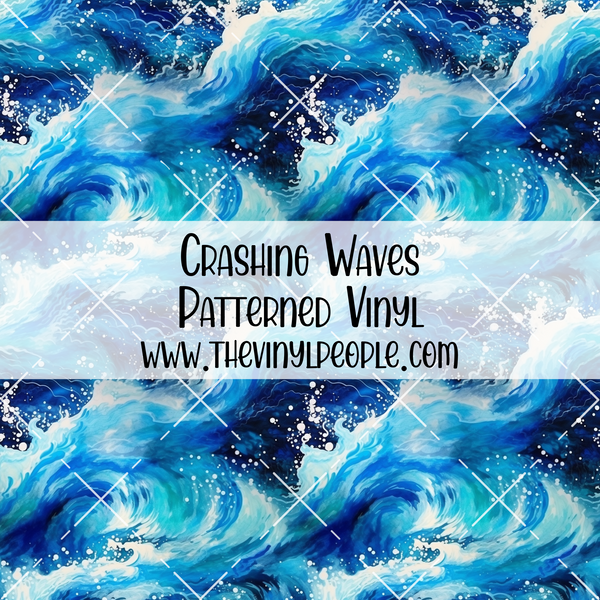 Crashing Waves Patterned Vinyl