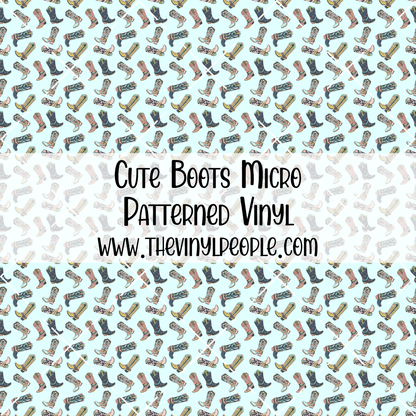 Cute Boots Patterned Vinyl