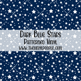 Dark Blue Stars Patterned Vinyl