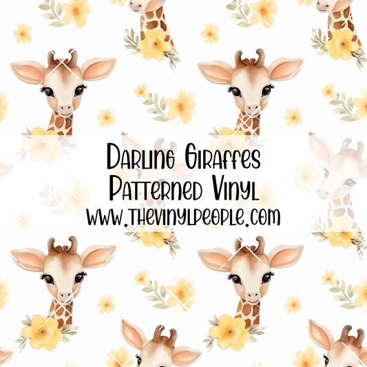 Darling Giraffes Patterned Vinyl