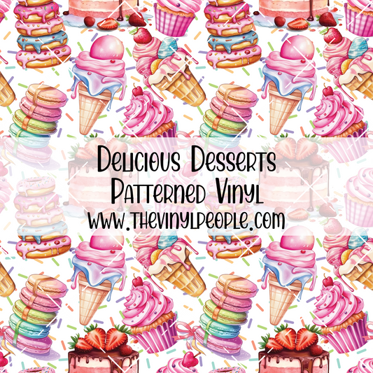 Delicious Desserts Patterned Vinyl