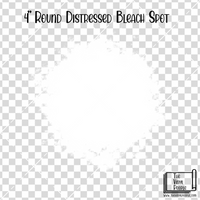 Round Distressed Bleach Spot Vinyl Decal