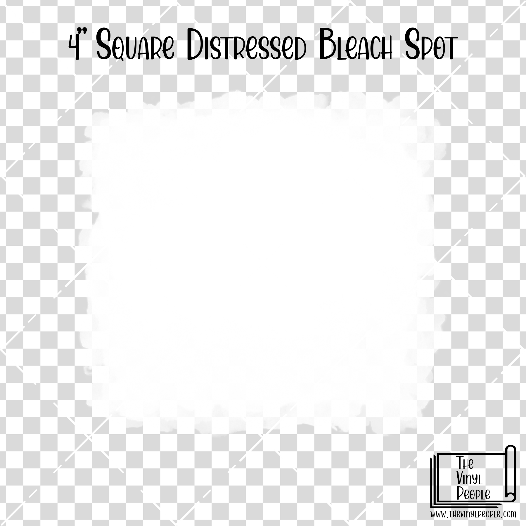 Square Distressed Bleach Spot Vinyl Decal – TheVinylPeople