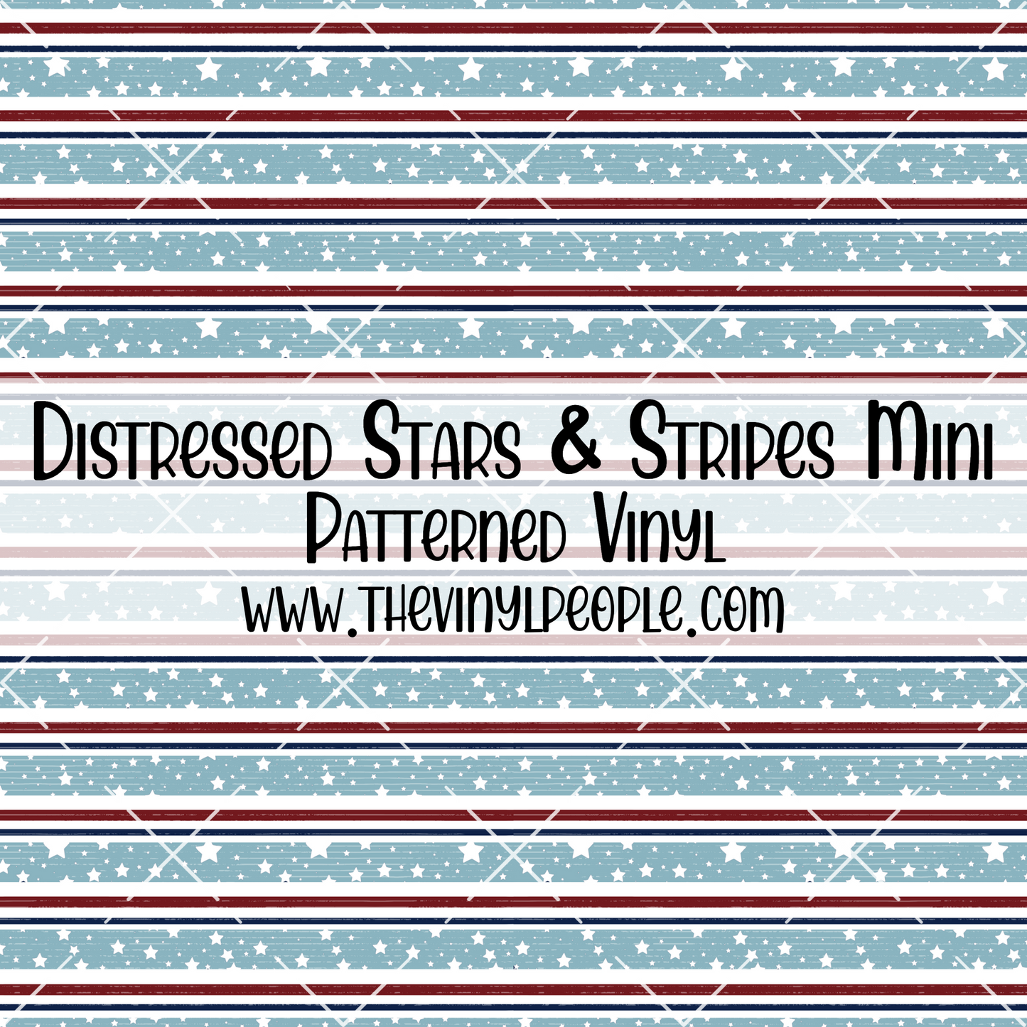 Distressed Stars & Stripes Patterned Vinyl