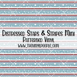 Distressed Stars & Stripes Patterned Vinyl