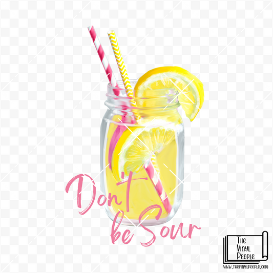 Don't Be Sour Lemonade Vinyl Decal