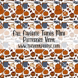 Fall Favorite Things Patterned Vinyl