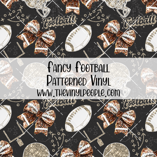 Fancy Football Patterned Vinyl