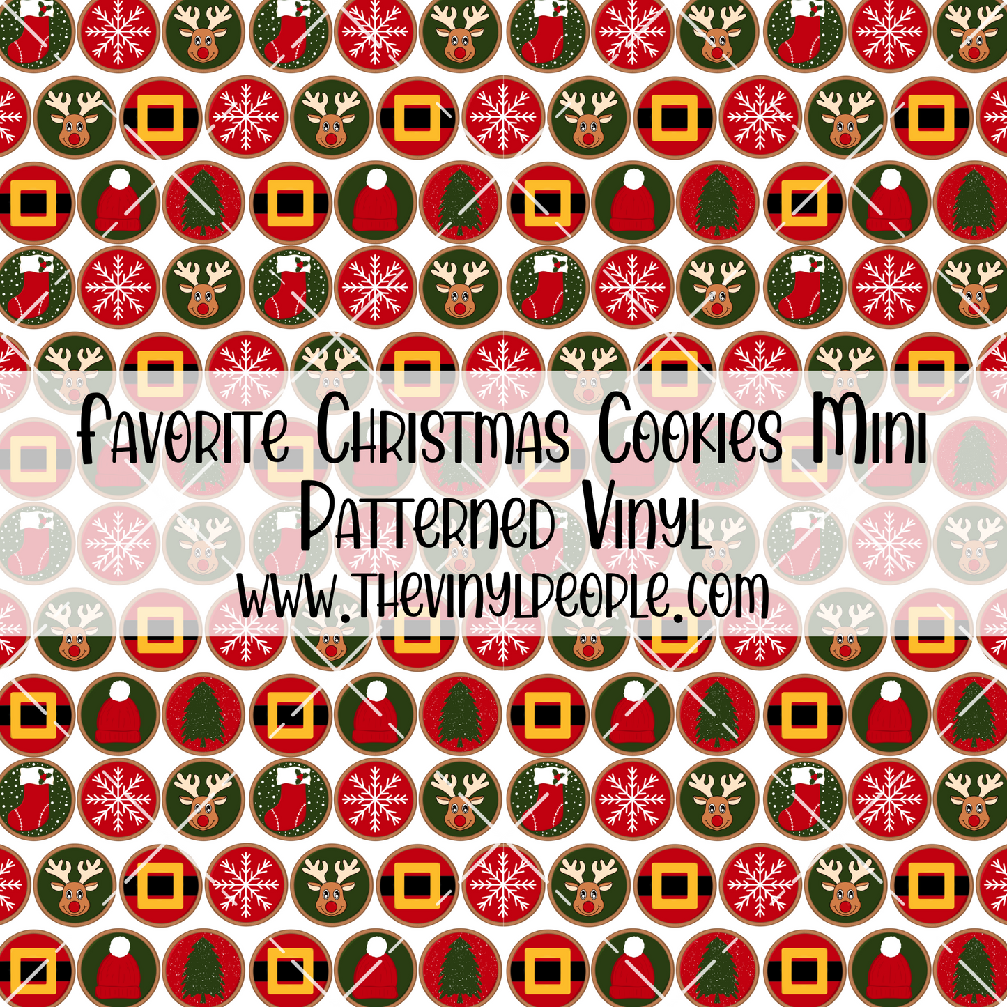 Favorite Christmas Cookies Patterned Vinyl