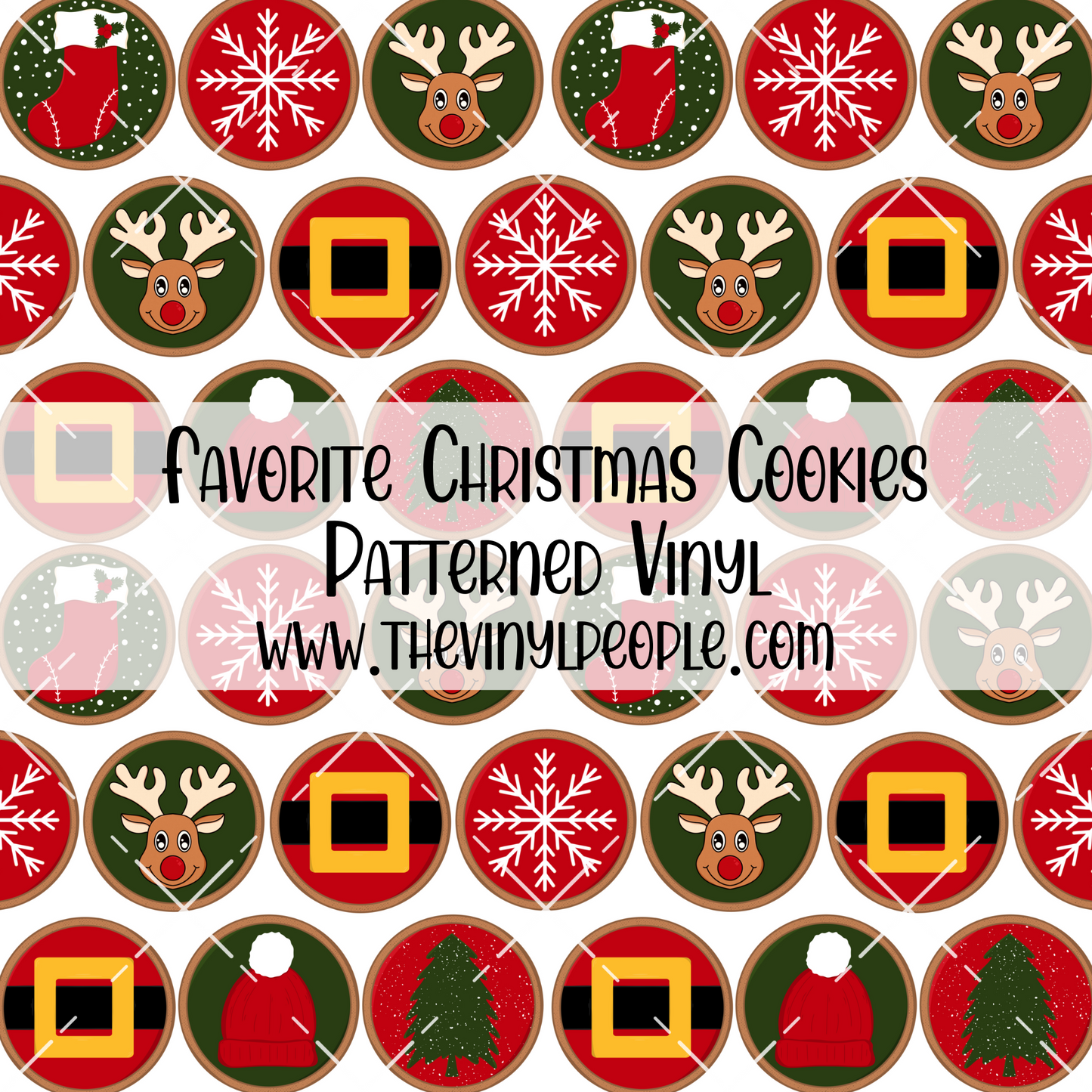 Favorite Christmas Cookies Patterned Vinyl