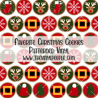 Favorite Christmas Cookies Patterned Vinyl