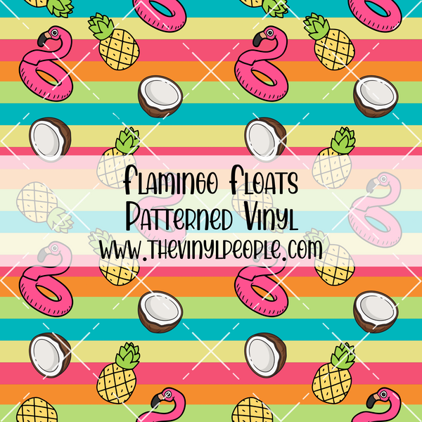 Flamingo Floats Patterned Vinyl