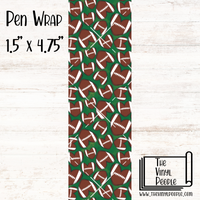 Football Hearts Pen Wrap