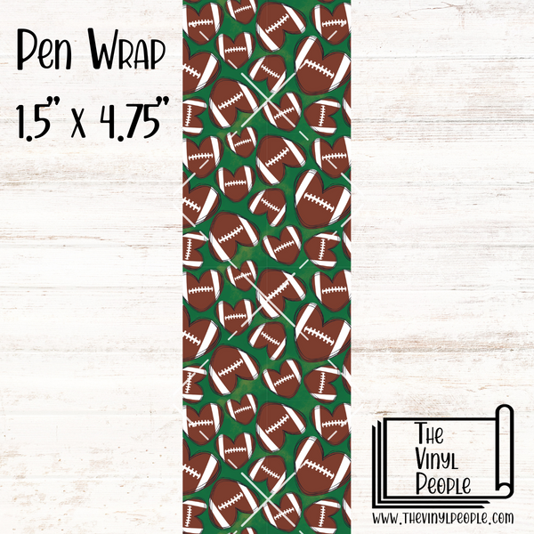 Football Hearts Pen Wrap
