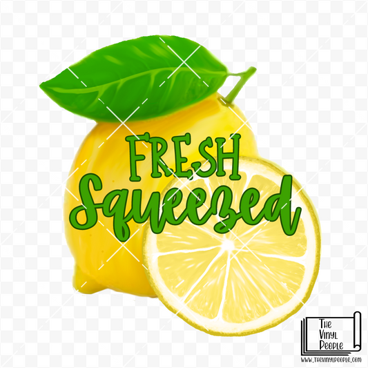 Fresh Squeezed Lemons Vinyl Decal