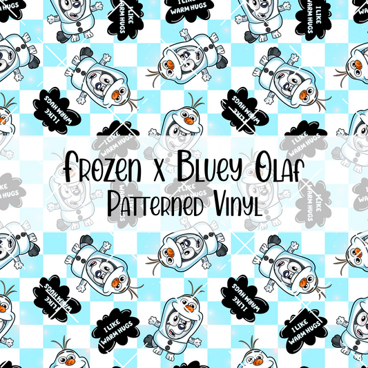 Frozen x Bluey Olaf Patterned Vinyl