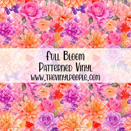 Full Bloom Patterned Vinyl