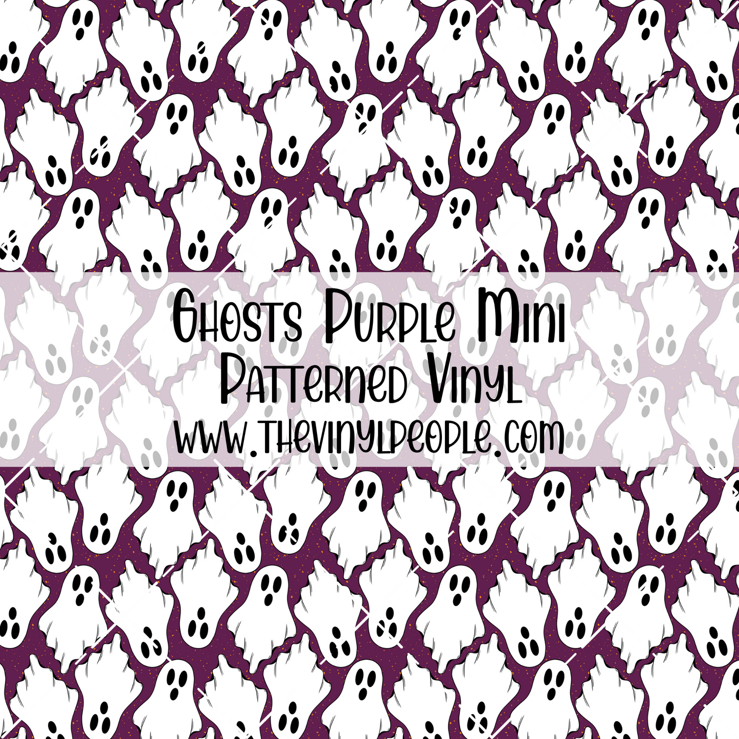 Ghosts Purple Patterned Vinyl