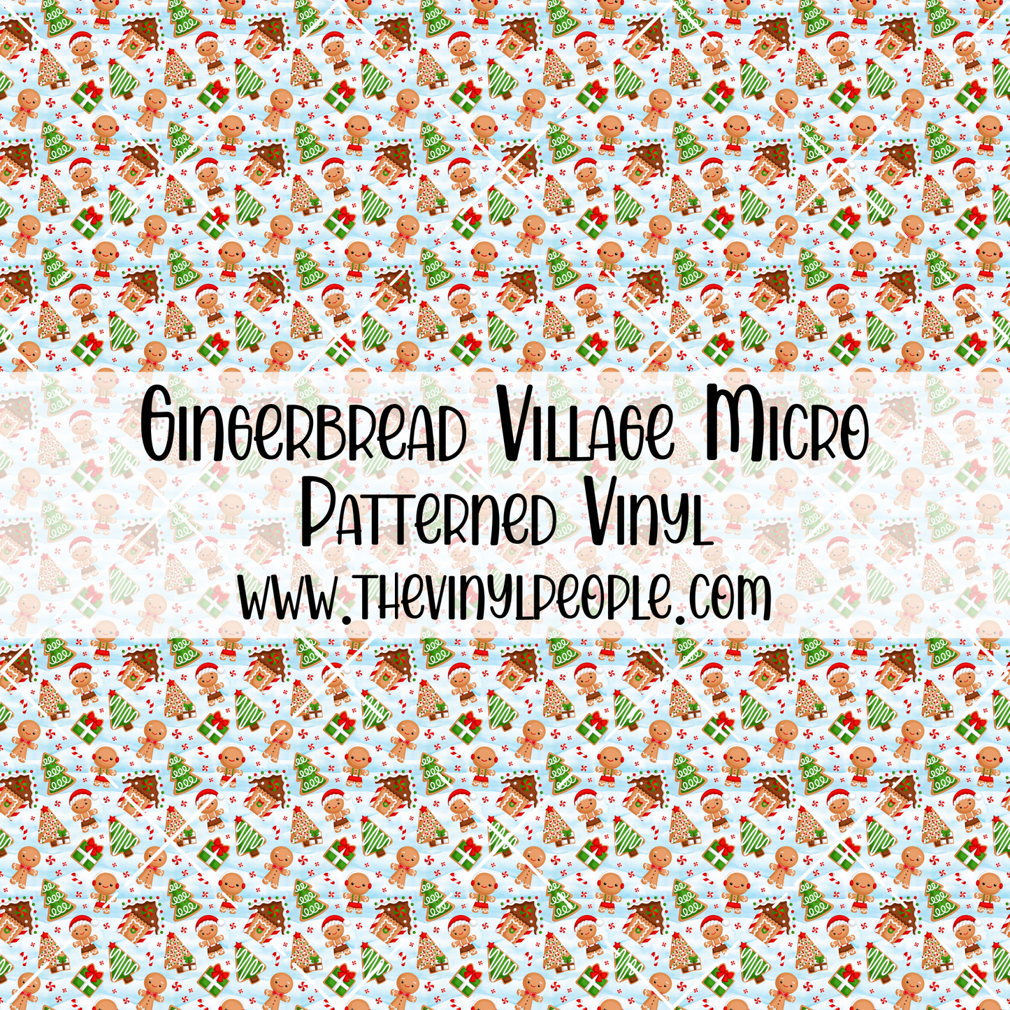Gingerbread Village Patterned Vinyl