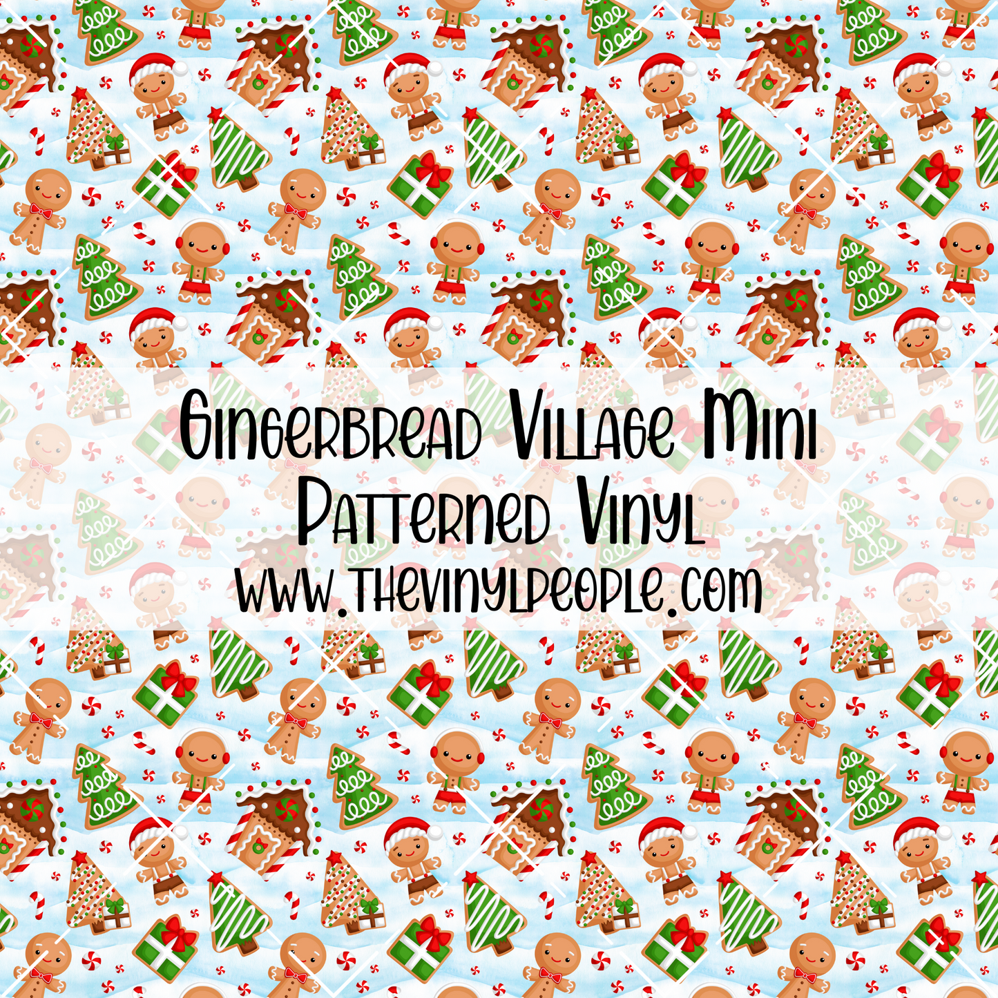 Gingerbread Village Patterned Vinyl