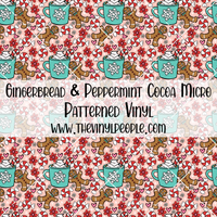 Gingerbread & Peppermint Cocoa Patterned Vinyl
