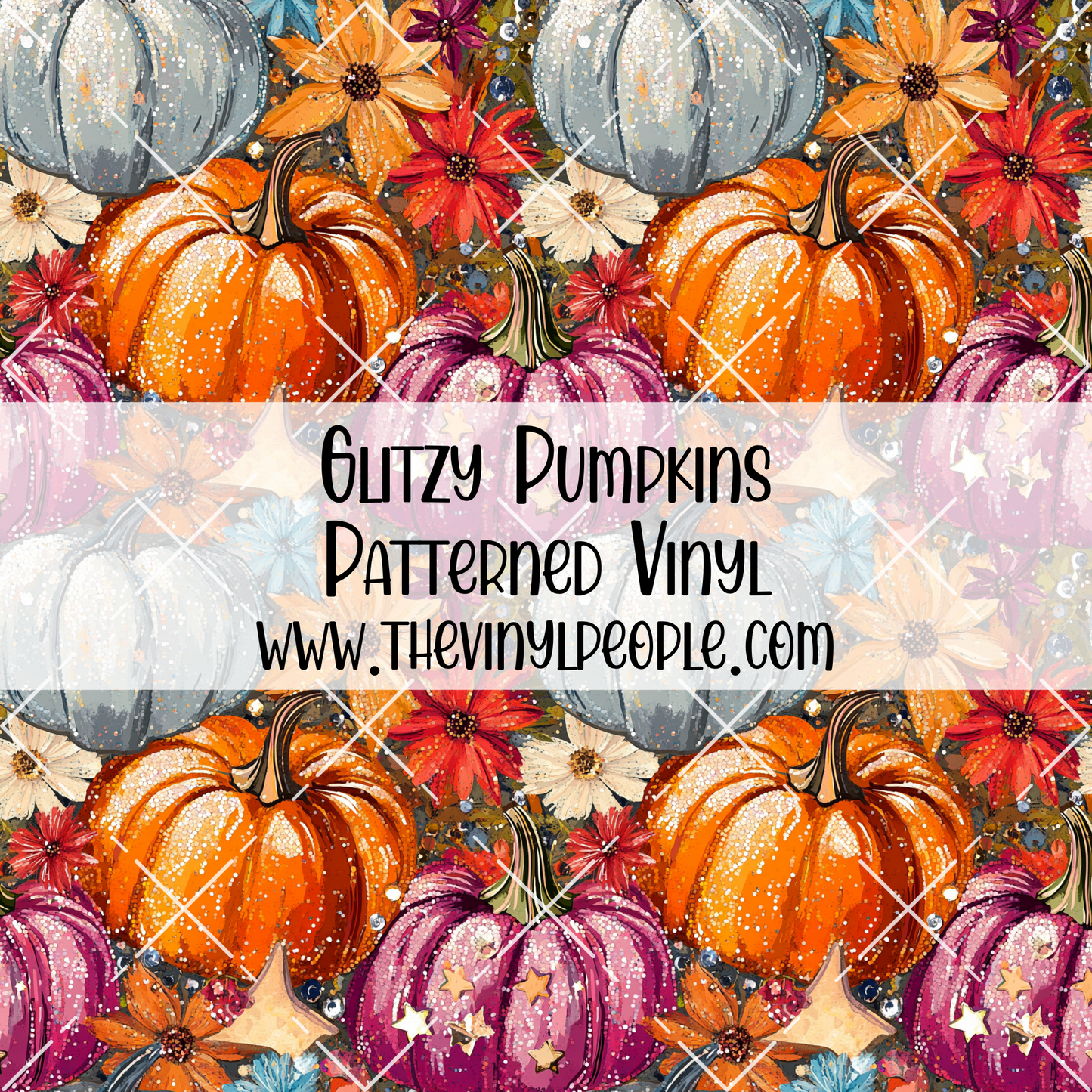 Glitzy Pumpkins Patterned Vinyl