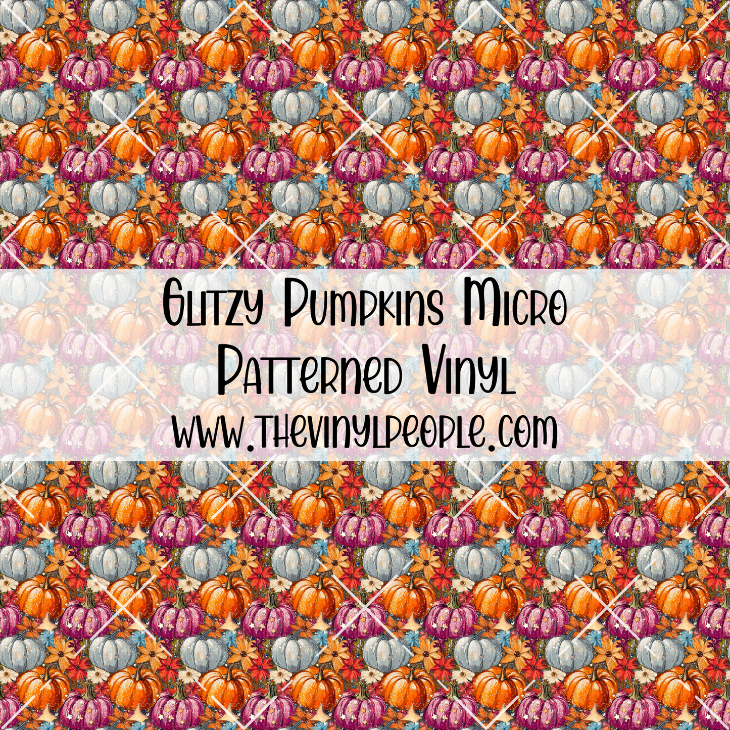 Glitzy Pumpkins Patterned Vinyl