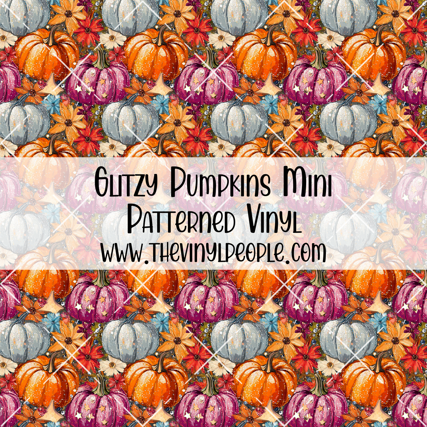 Glitzy Pumpkins Patterned Vinyl