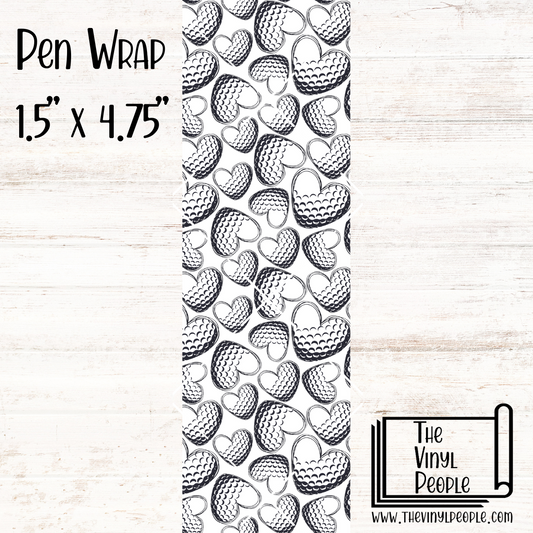 Golf Hearts Pen Wrap